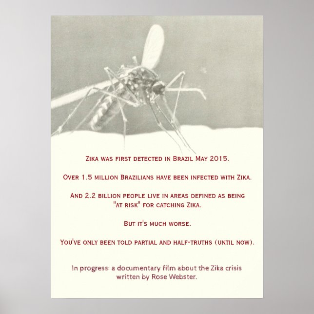 Poster documentaire de Zika par RoseWrites (Devant)