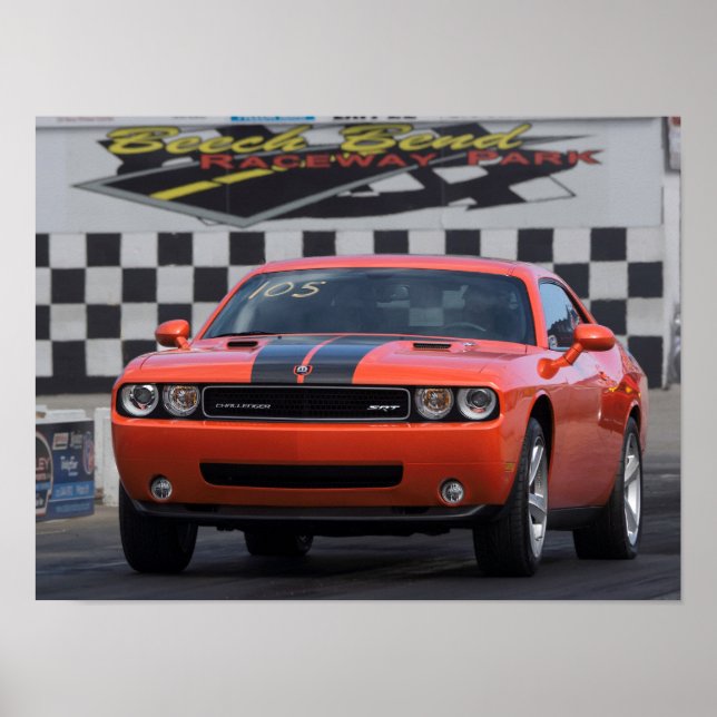 Poster Dodge Challenger (Devant)