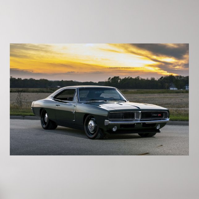 Poster Dodge Charger 1969 (Devant)