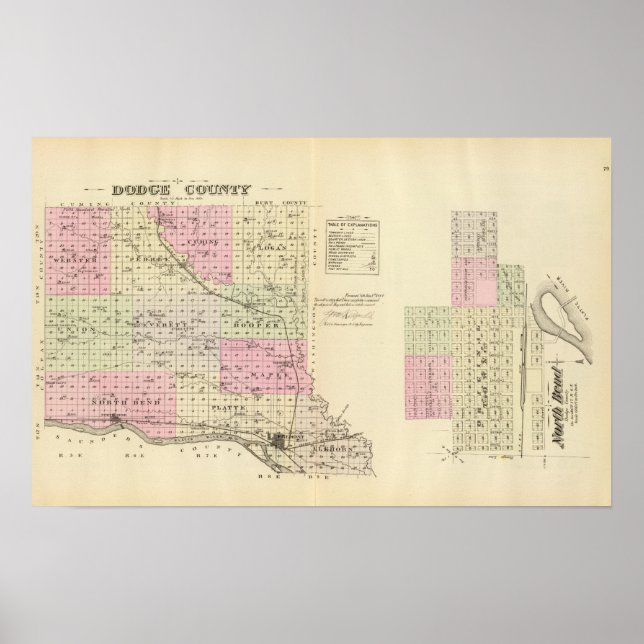 Poster Dodge County, Nebraska (Devant)