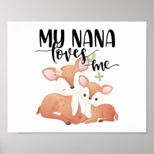 Poster Doe et Fawn My Nana m'aime