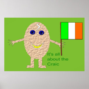 Poster d'oeufs irlandais patriotique