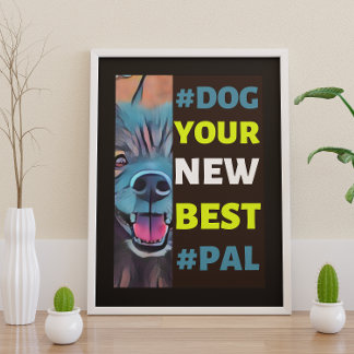Poster #Dog, ton nouveau meilleur #Pal ...Keeshond