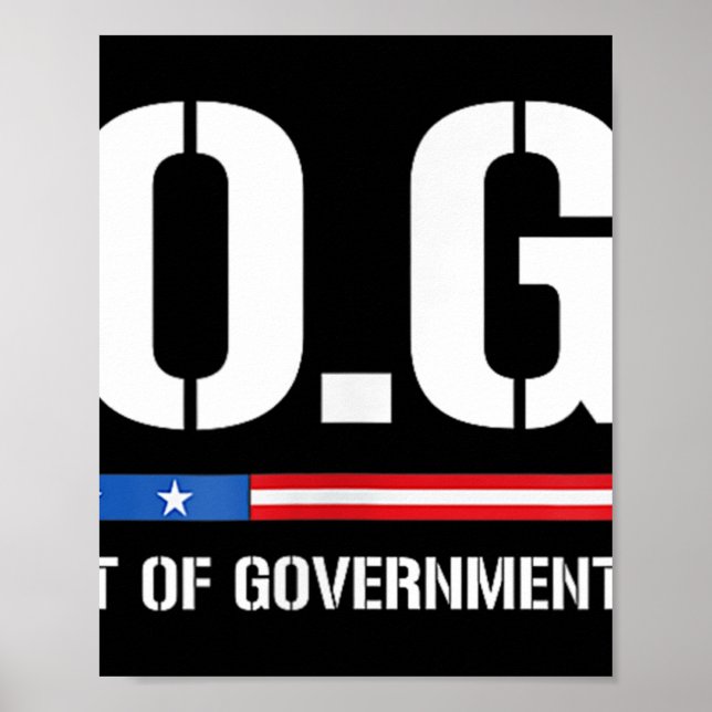 Poster Doge D.o.p.e. Ministère de l'Efficacité gouverneme (Devant)