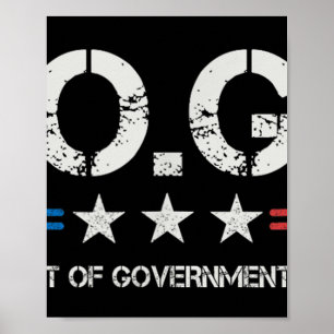Poster Doge D.o.p.e. Ministère de l'Efficacité gouverneme