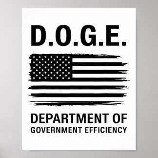 Poster Doge Ministère De L'Efficacité Du Gouvernement 4