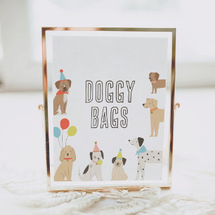 Poster Doggy Bags Puppy Party Anniversaire Faveurs Signer