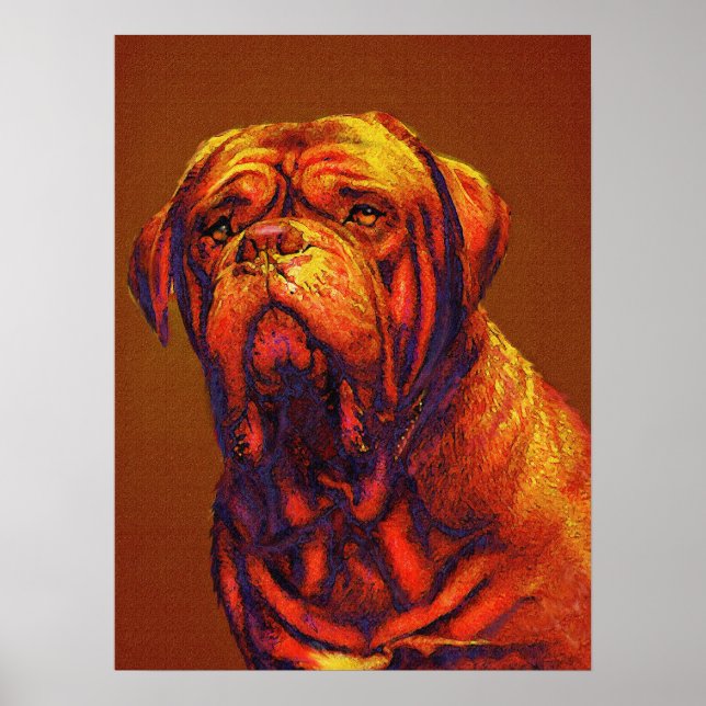 Poster dogue de bordeaux (Devant)