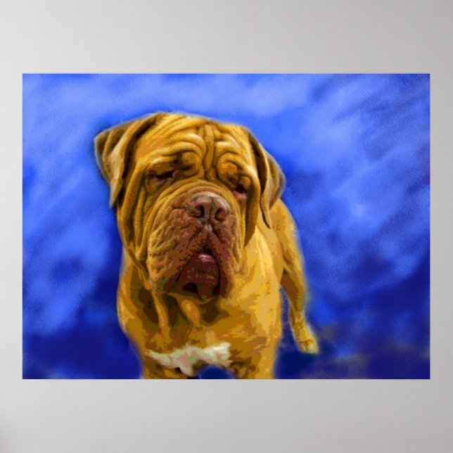 Poster Dogue de Bordeaux Imprimantes d'Art (Devant)