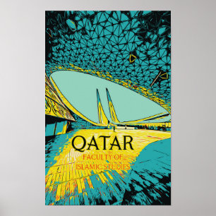 Poster Doha Faculté des études islamiques, illustration Q