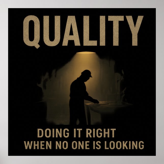 Poster Doing It Right - Quality Engineer Motivation (Devant)