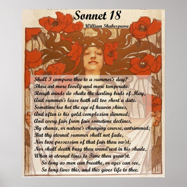 Poster Dois-je te comparer à un Shakespeare d'été (Devant)
