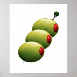 Poster d'olives à cocktail - SRF