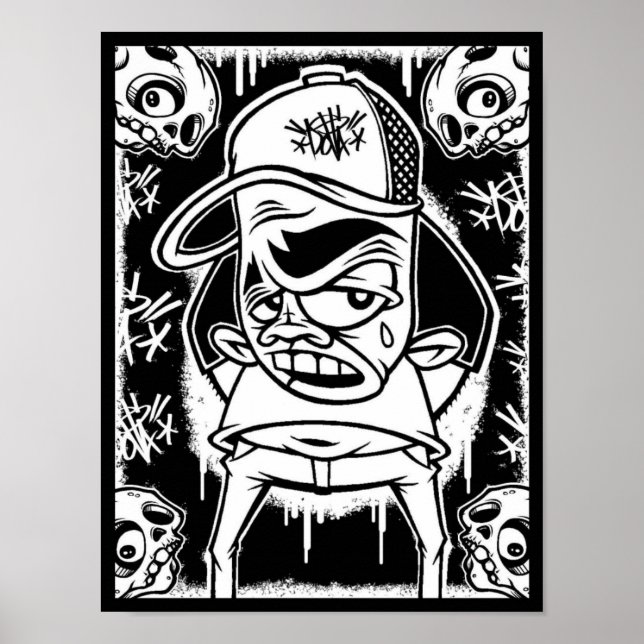 Poster DOLLA / SKULLIE (Devant)