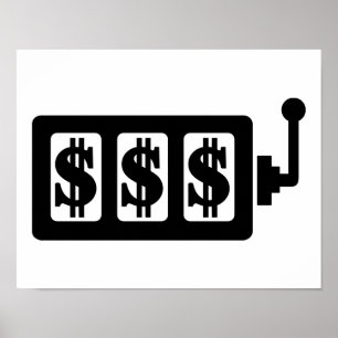 Poster dollar de machine à sous