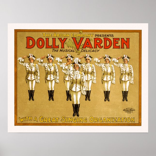 Poster Dolly Varden - Théâtre Vintage (Devant)