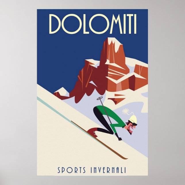 Poster Dolomites (Devant)