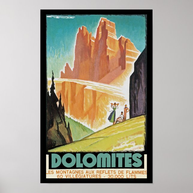 Poster Dolomites (Devant)