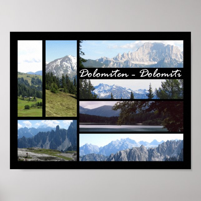 Poster Dolomites (Devant)