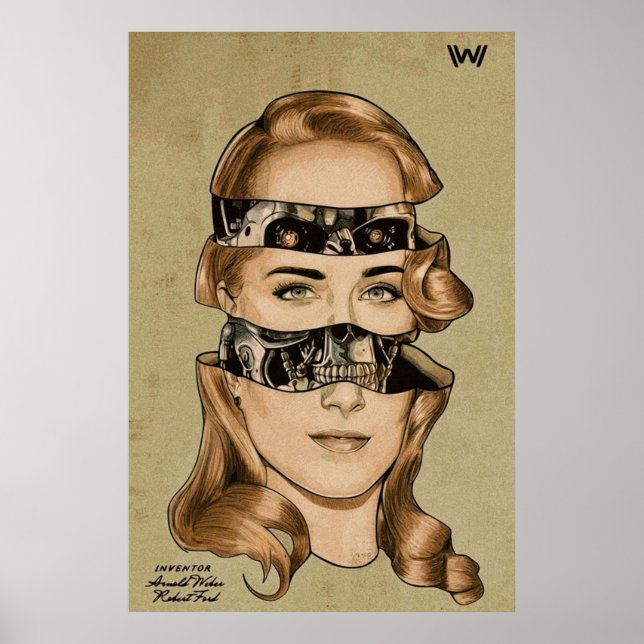 Poster Dolores de Westworld SciFi Robot Artwork (Devant)