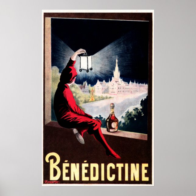 Poster DOM BENEDICTINE Liqueur de plantes françaises Capp (Devant)