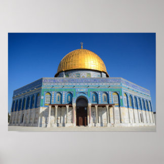 Poster Dôme du Rocher, mosquée Al-Aqsa