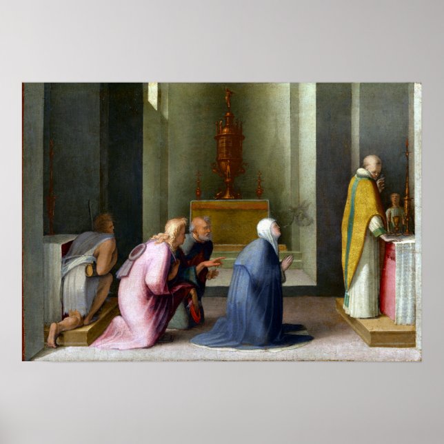 Poster Domenico Beccafumi La Communion Miraculeuse (Devant)
