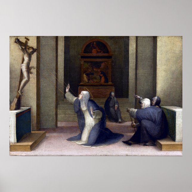 Poster Domenico Beccafumi Sainte Catherine de Sienne (Devant)