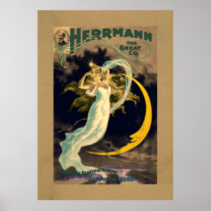 Poster Domestique de l'affiche théâtrale magique vintage