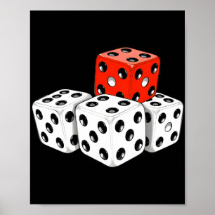 Poster Dominant Red Dice - Thème de jeu stratégique