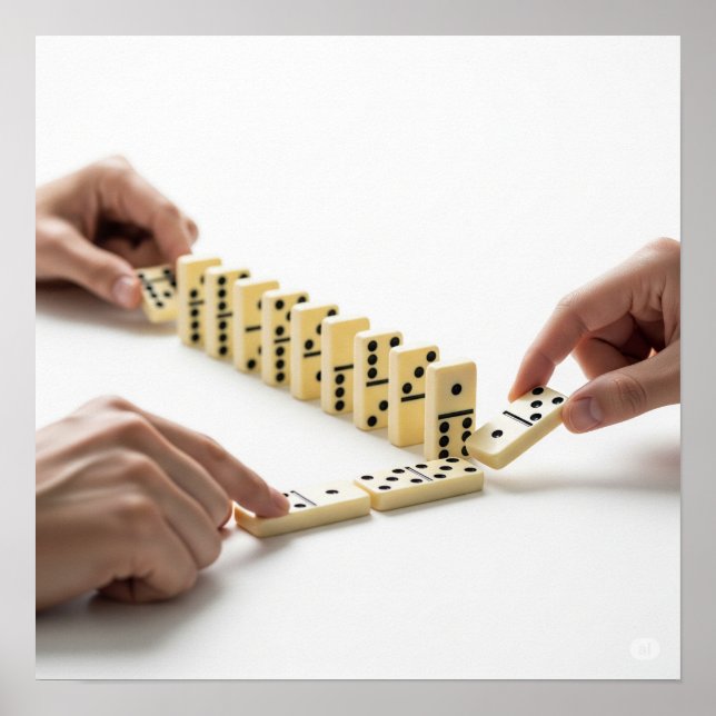 Poster Dominos Classique Design (Devant)