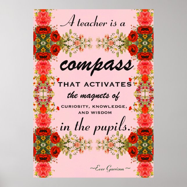 Poster Don d'appréciation de l'enseignant Dernière journé (Devant)