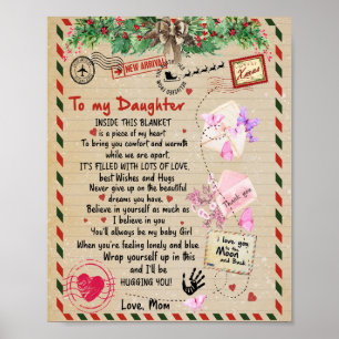 Poster Don de fille Lettre À Ma Fille De Maman