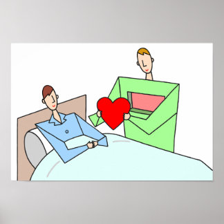 Poster Don de l'amour. Transplantation cardiaque.