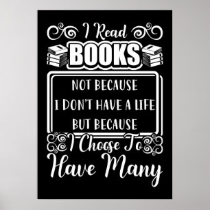 Poster Don de lecteur J'ai beaucoup de livres
