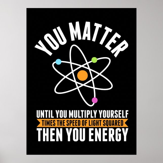 Poster Don de scientifique | La science physique (Devant)