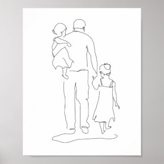 Poster Don, impression, Fête des pères Prin