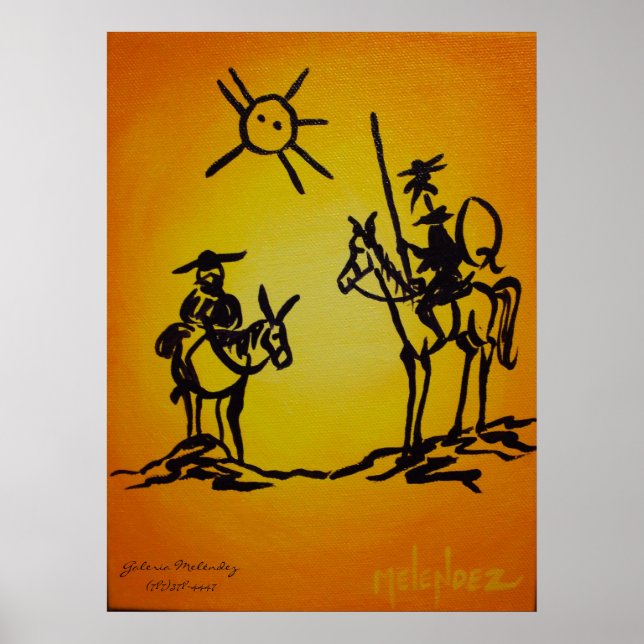 Poster Don Quichotte de Picaso (Devant)