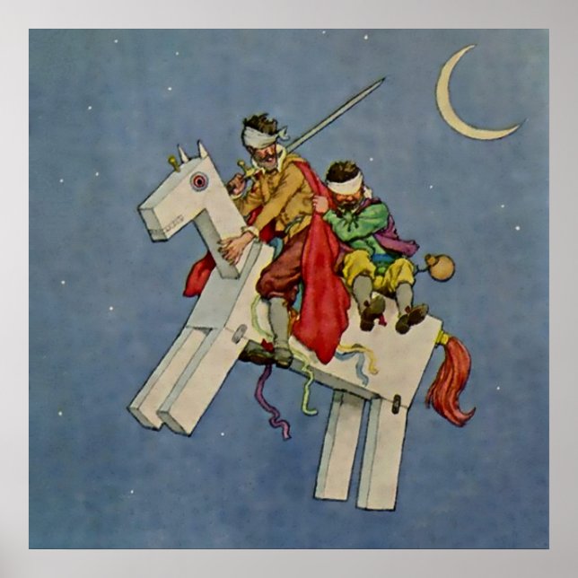 Poster "Don Quichotte" par W Heath Robinson (Devant)