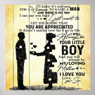 Poster Don Son To My Mom, Meilleur cadeau pour Maman,
