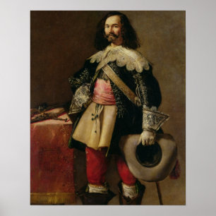 Poster Don Tiburcio de Redin y Cruzat (huile sur la