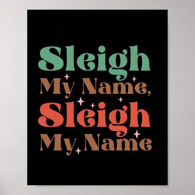 Poster Don Xmas Sleigh Mon nom (Devant)