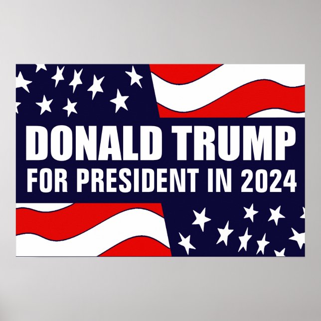 Poster Donald Trump 2024 (Devant)