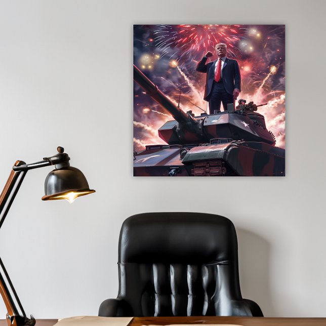 Poster Donald Trump 2024 Héros militaire Pro-Trump Funny  (donald trump 2024 funny poster military hero)