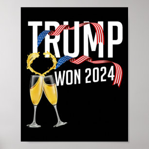 Poster Donald Trump a gagné l'inauguration de l'élection 