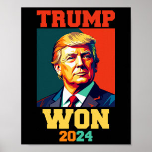 Poster Donald Trump a gagné l'inauguration de l'élection