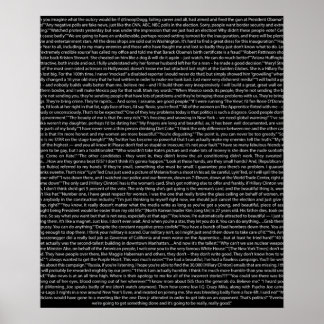 Poster Donald Trump cite les sombres
