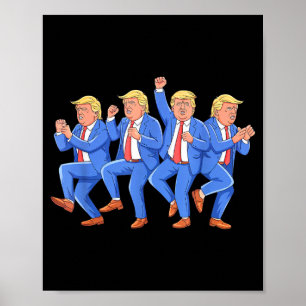 Poster Donald trump danse 4 juillet trump 2025 Donald t