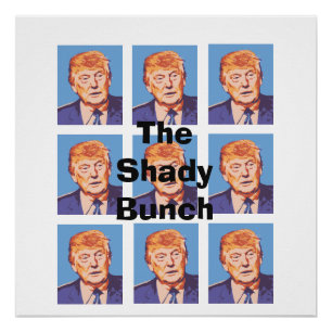 Poster Donald Trump drôle l'affiche louche de groupe