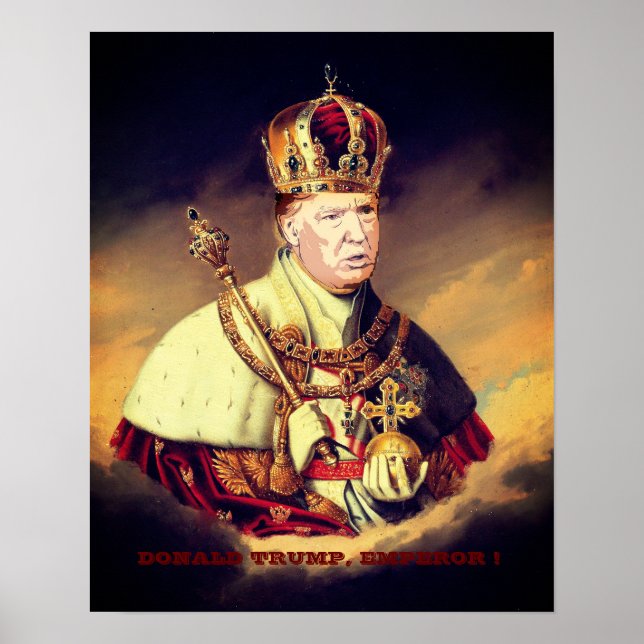 POSTER DONALD TRUMP, EMPEROR ! (Devant)
